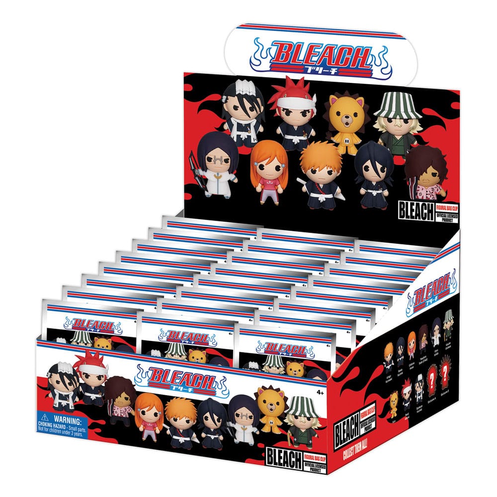 Bleach 3D PVC Bag Clips Series 1 Display (24)