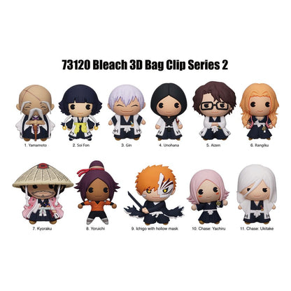 Bleach 3D PVC Bag Clips  Series 2 Display (24)