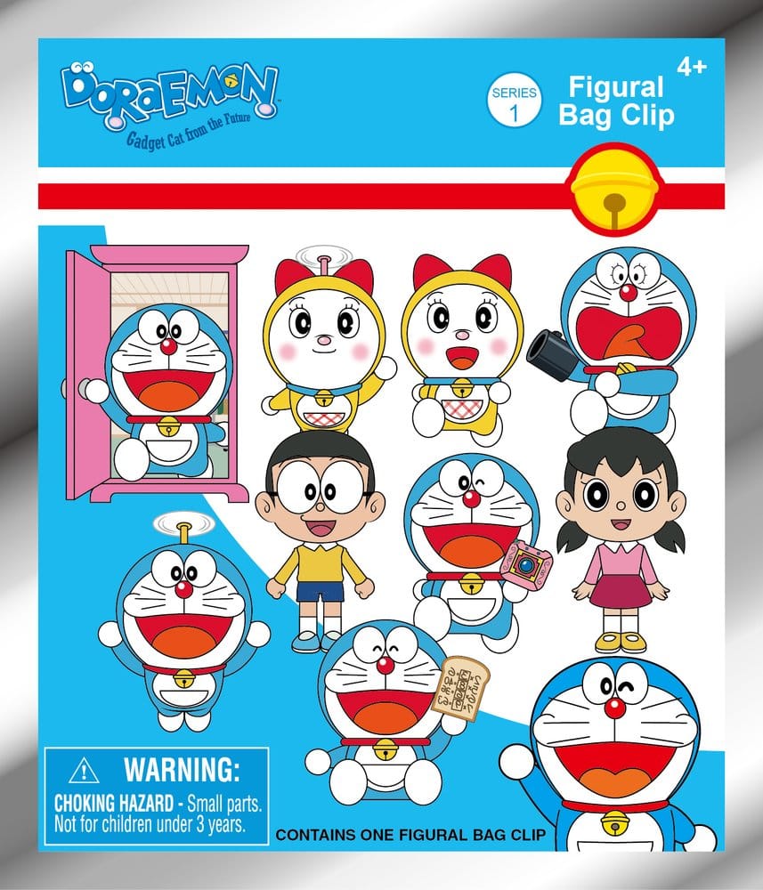 Doraemon 3D Foam Bag Clips Serie 1 Display (24)