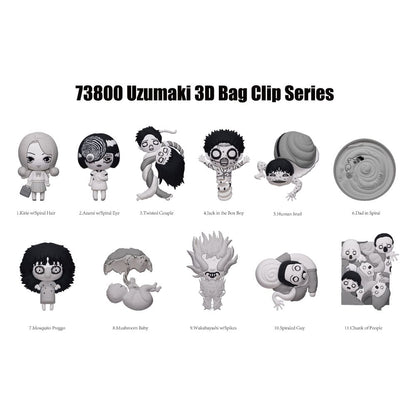 Uzumaki 3D PVC Bag Clips Series 1 Display (24)