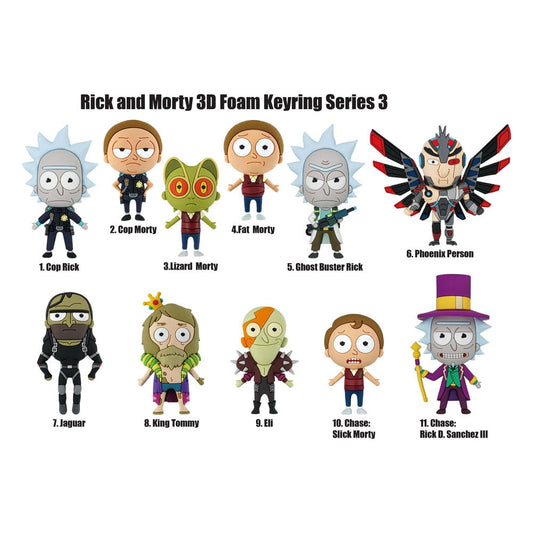 Rick and Morty PVC Bag Clips Series 3 Display (24)