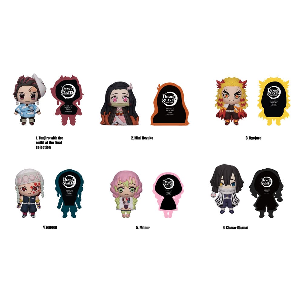 Demon Slayer: Kimetsu no Yaiba 3D Magnets Series 2 Display (12) Magnets