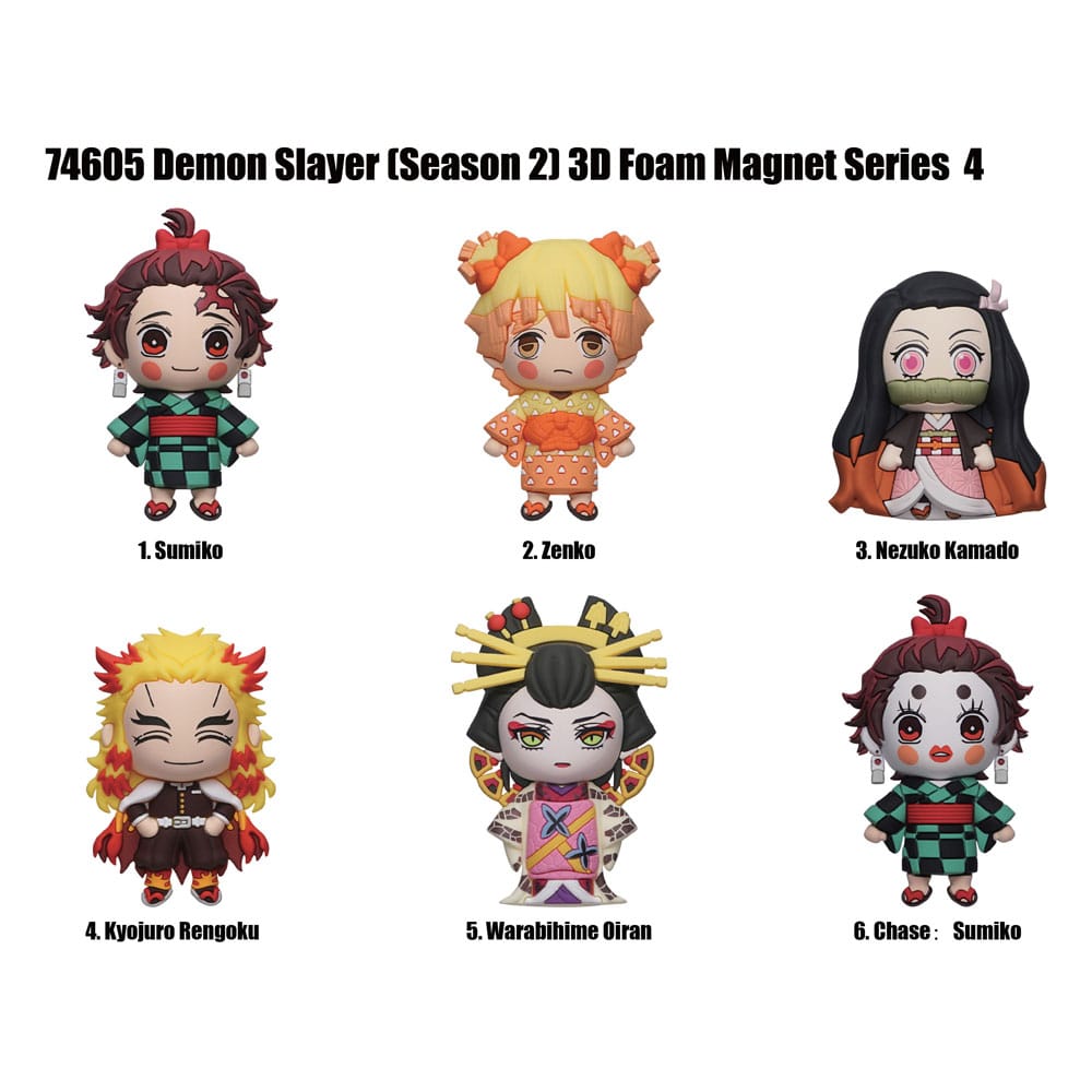 Demon Slayer Magnets blind pack  Series 4 Display (12)
