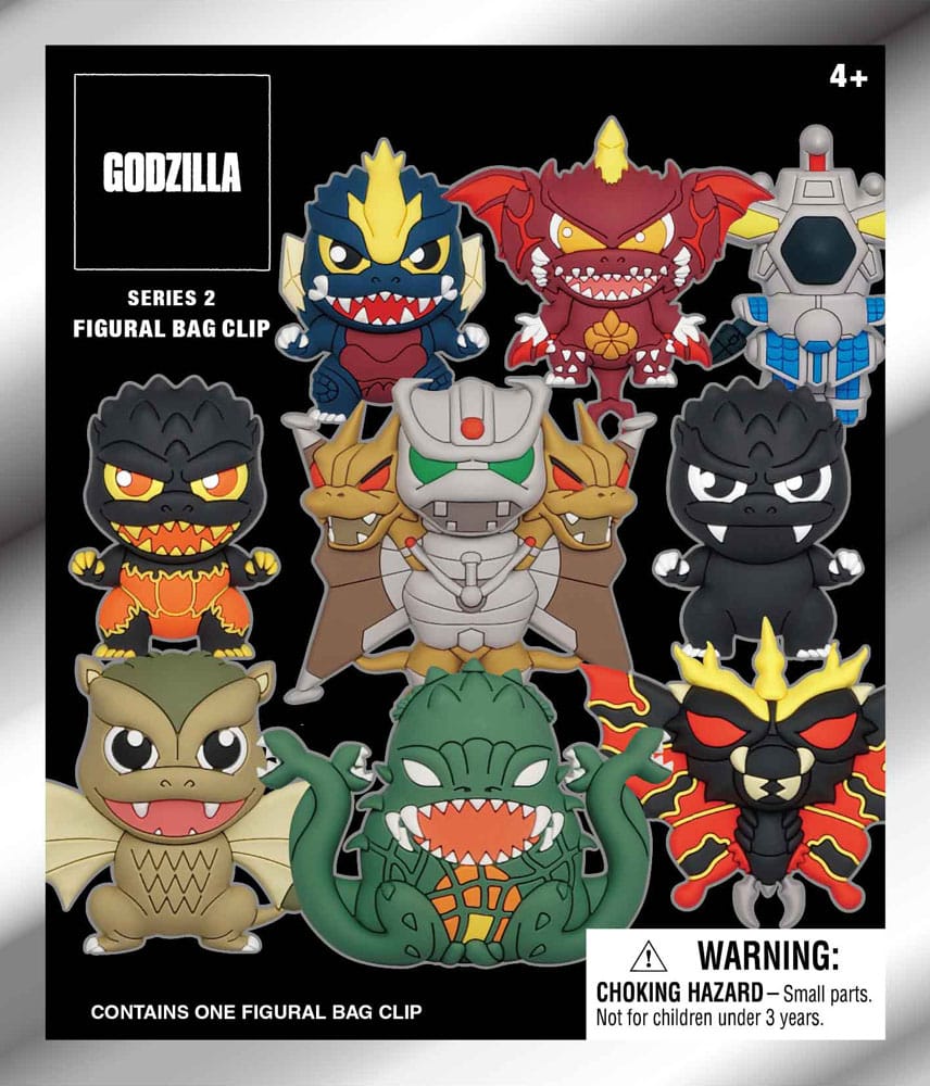 Godzilla  3D PVC Bag Clips  Series 2 Display (24)