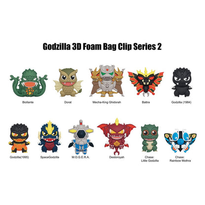 Godzilla 3D PVC Bag Clips Series 2 Display (24) Keyrings
