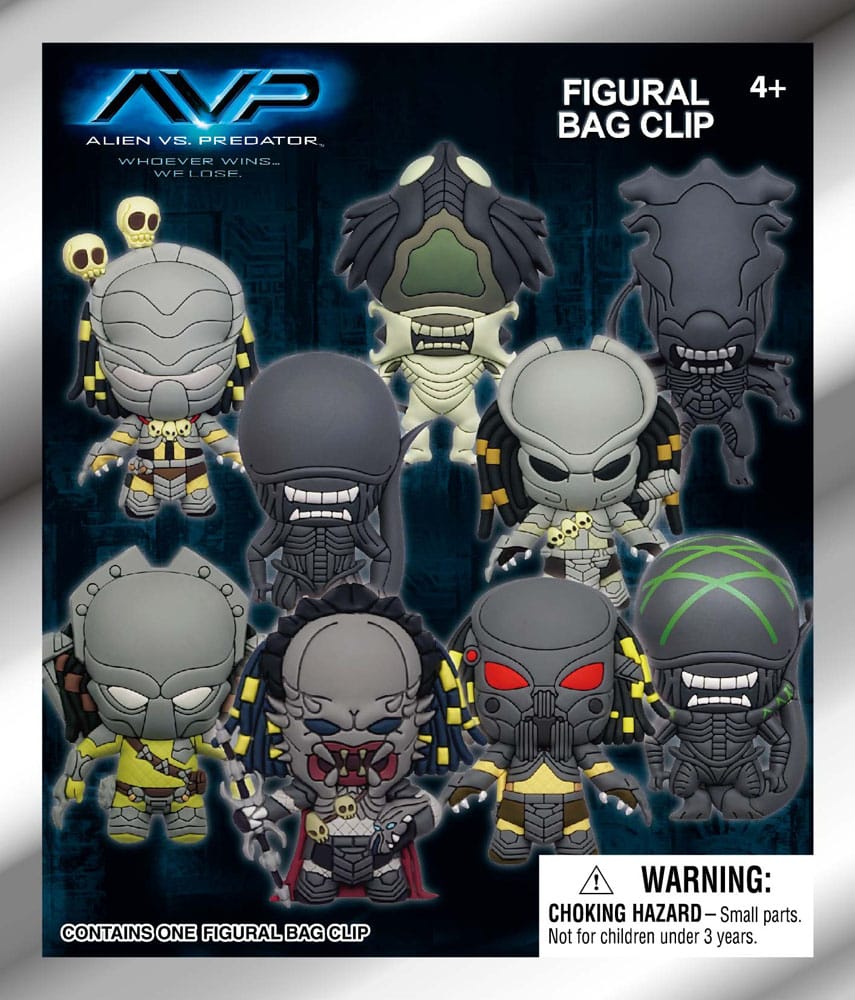 Alien vs. Predator 3D PVC Bag Clips Display (24)
