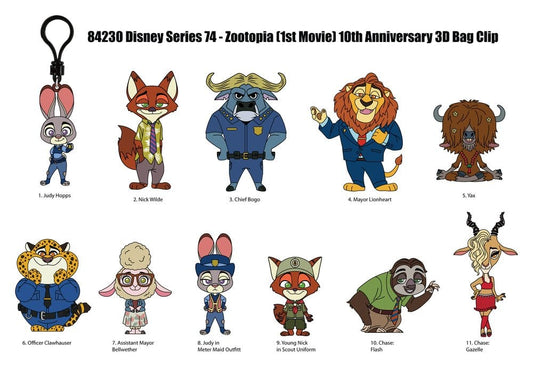 Zootopia 3D Foam Bag Clips Serie 73 Display (24)