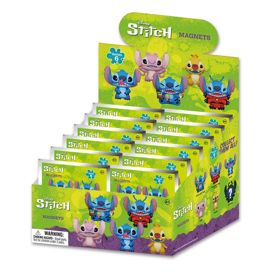 Lilo & Stitch Magnets blind pack Stitch Series 6 Display (12) Magnets