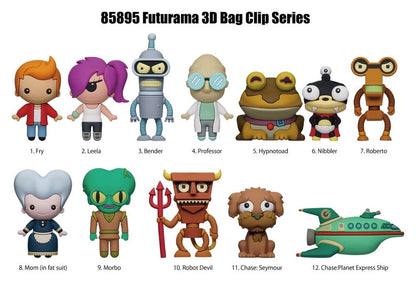 Futurama 3D Foam Bag Clips Series 1 Display (24)