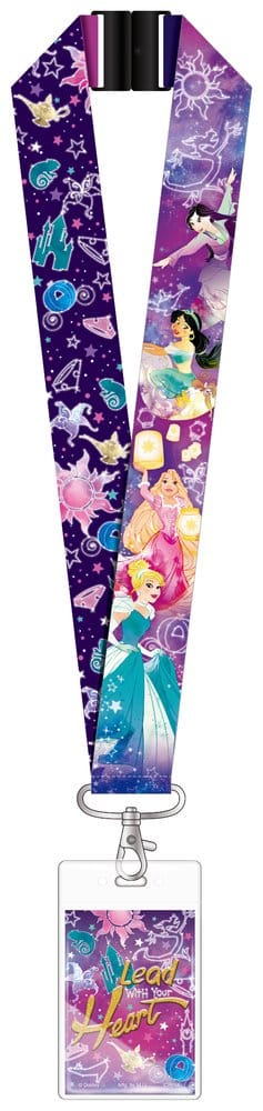 Disney Princess Deluxe Lanyard with Card Holder Lead with your heart