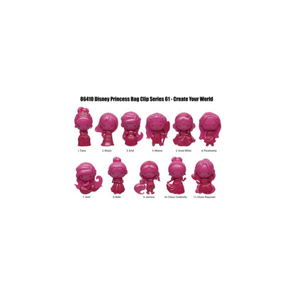 Disney Create your World 3D PVC Bag Clip Princess Series 64 Display (24)