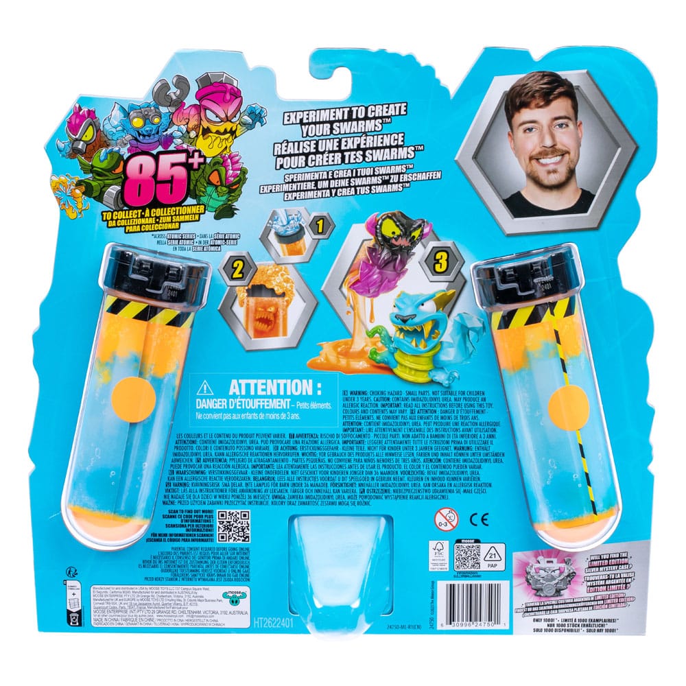 Mr. Beast Lab Swarms Mini Figures 12-pack Mega Lab 2 3 cm Assortment (4)