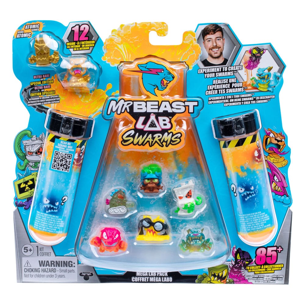 Mr. Beast Lab Swarms Mini Figures 12-pack Mega Lab 2 3 cm Assortment (4)