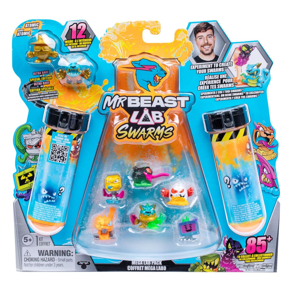 Mr. Beast Lab Swarms Mini Figures 12-pack Mega Lab 3 3 cm Assortment (4)