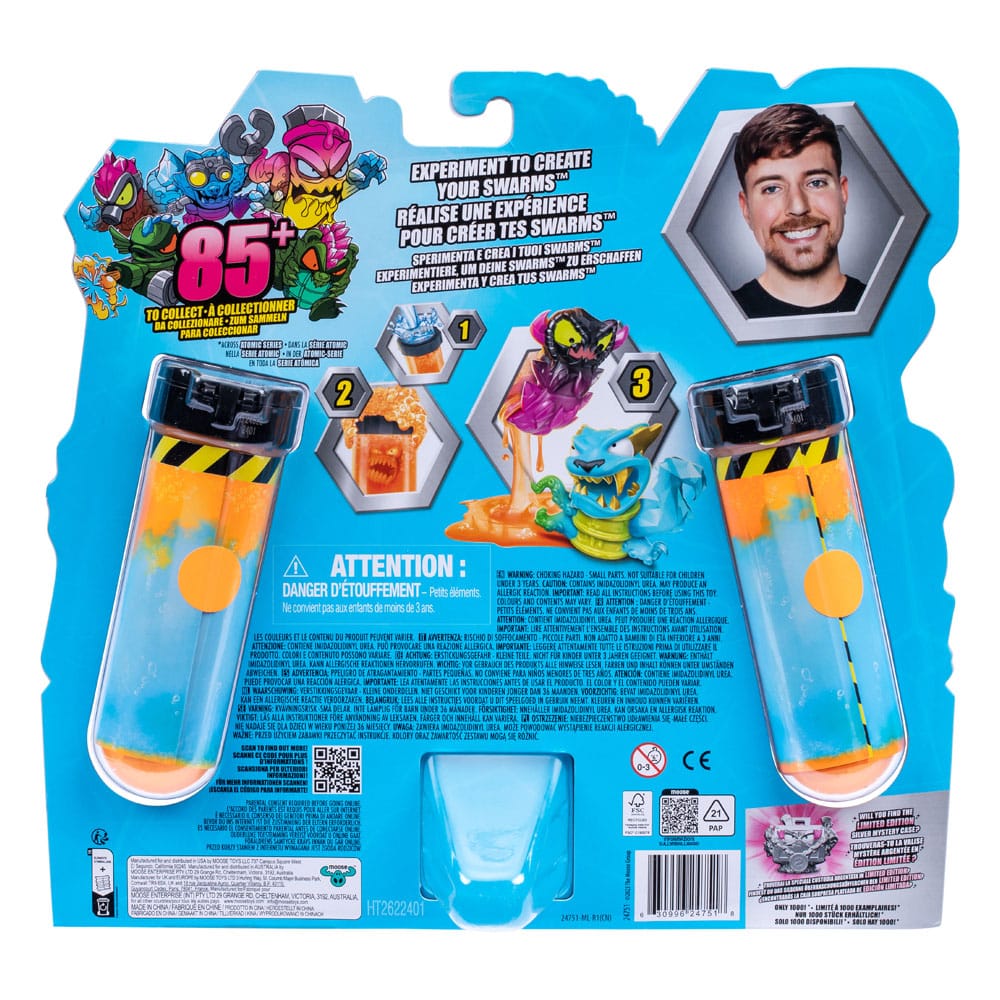 Mr. Beast Lab Swarms Mini Figures 12-pack Mega Lab 3 3 cm Assortment (4)