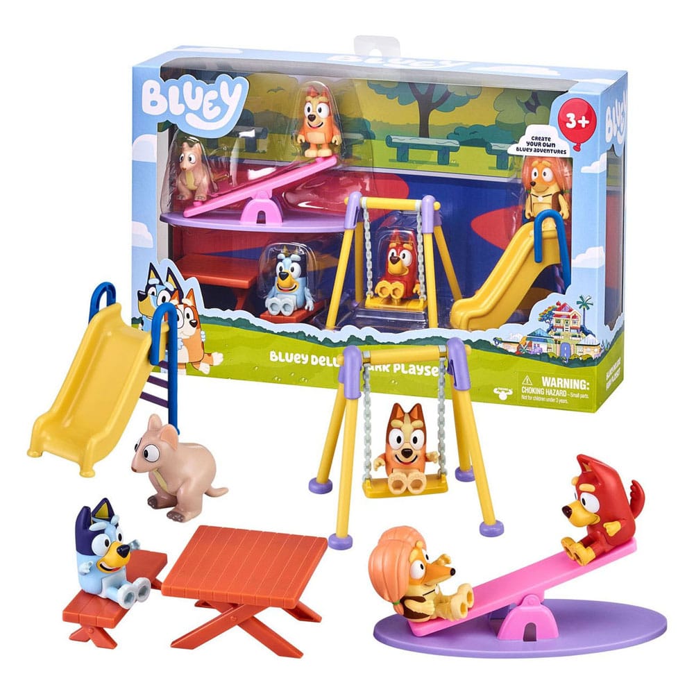 Bluey Mini Figure Playset Bluey Deluxe playground