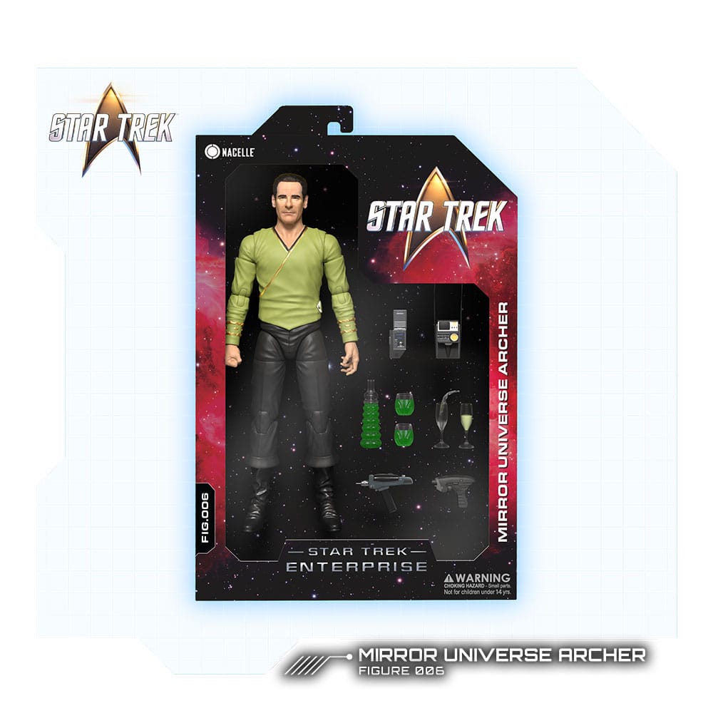 Star Trek: Enterprise Action Figure 1/12 Mirror Universe Archer 16 cm