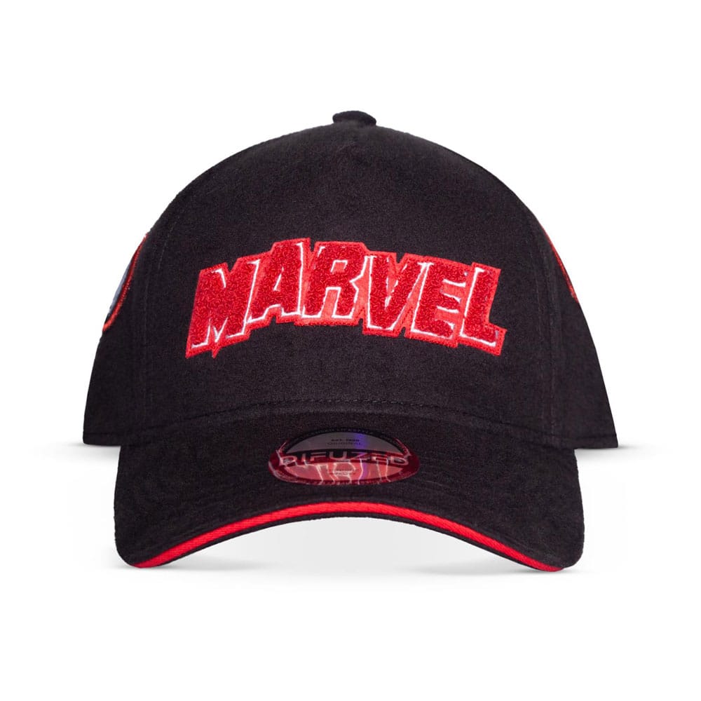 Marvel Baseball Cap Logo Red & White Beanies & Caps