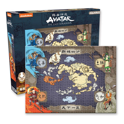 Avatar: The Last Airbender Jigsaw Puzzle Map (1000 pieces) Puzzles