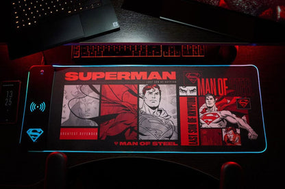 DC Comics Mousepad with Mobile Charger Superman Mouse pads