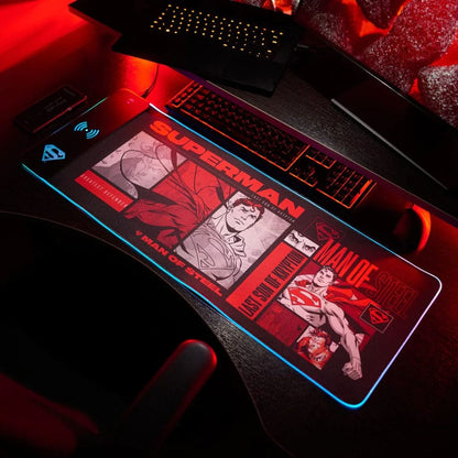 DC Comics Mousepad with Mobile Charger Superman
