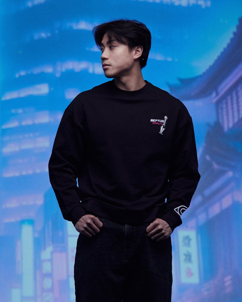 Naruto Shippuden Sweatshirt Graphic Black Size M