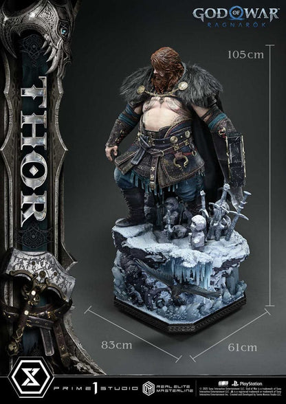 God of War: Ragnarök Real Elite Masterline Series Statue 1/3 Thor 105 cm
