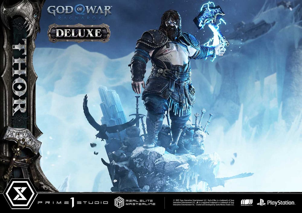 God of War: Ragnarök Real Elite Masterline Series Statue 1/3 Thor Deluxe Version 105 cm