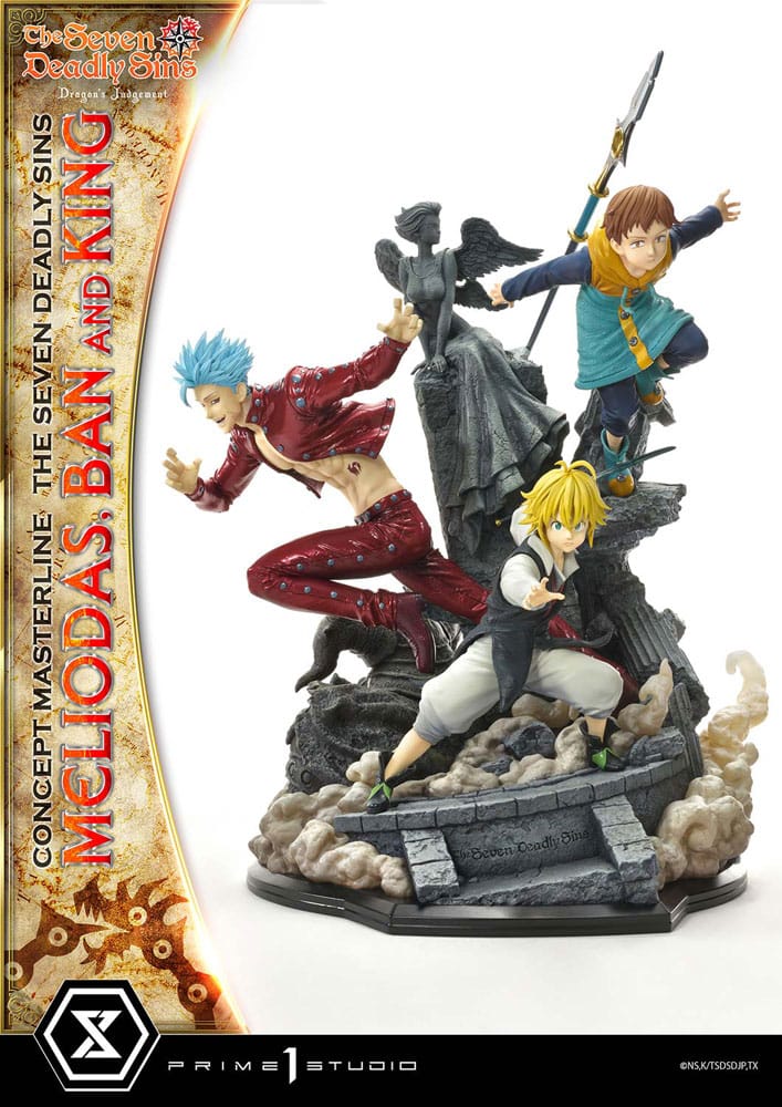 Seven Deadly Sins Concept Masterline Series Statue Meliodas Ban and King 55 cm Statues