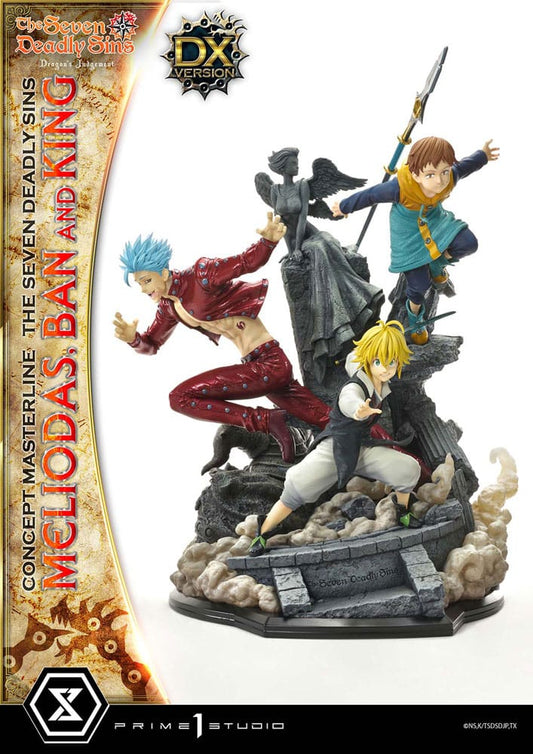Seven Deadly Sins Concept Masterline Series Statue Meliodas Ban and King Deluxe Version 55 cm Statues