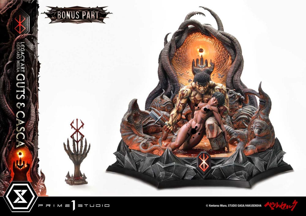 Berserk Ultimate Legacy Art Kentaro Miura Statue 1/4 Guts & Casca Bonus Version 72 cm Statues