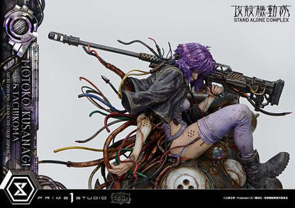 Ghost in the Shell Stand Alone Complex The Legend of Beauty and the Beast Statue 1/4 Motoko Kusanagi & Tachikoma Character color Art by Entei Ryu Bonus Version 53 cm