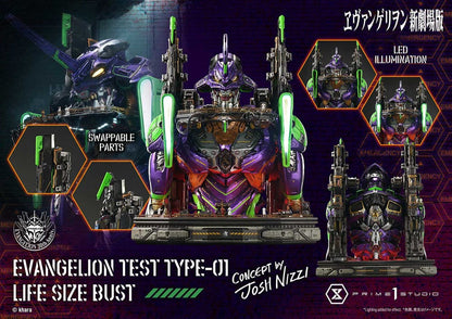 Neon Genesis Evangelion Life Size Bust 1/1 Test Type-01 (Concept by Josh Nizzi) Bonus Ver. 86 cm