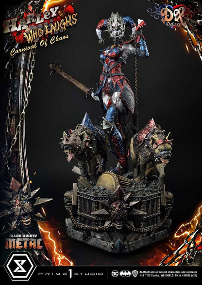 Dark Nights: Metal Museum Masterline Series Statue 1/3 Harley Quinn Who Laughs Concept Design by Caelos D`anda Deluxe