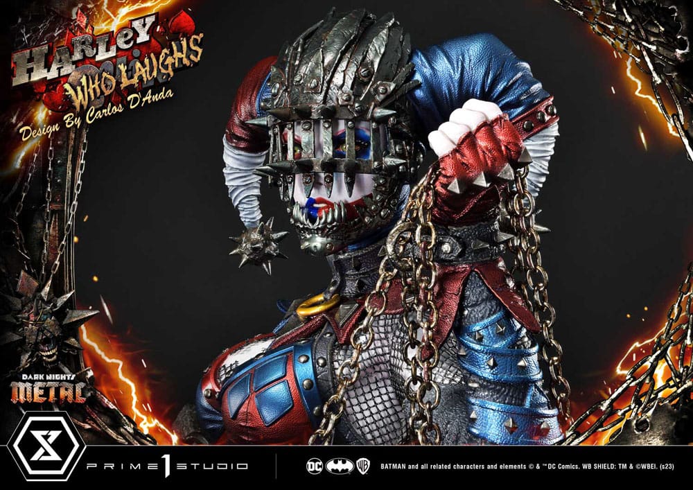 Dark Nights: Metal Museum Masterline Series Statue 1/3 Harley Quinn Who Laughs Concept Design by Caelos D`anda Deluxe