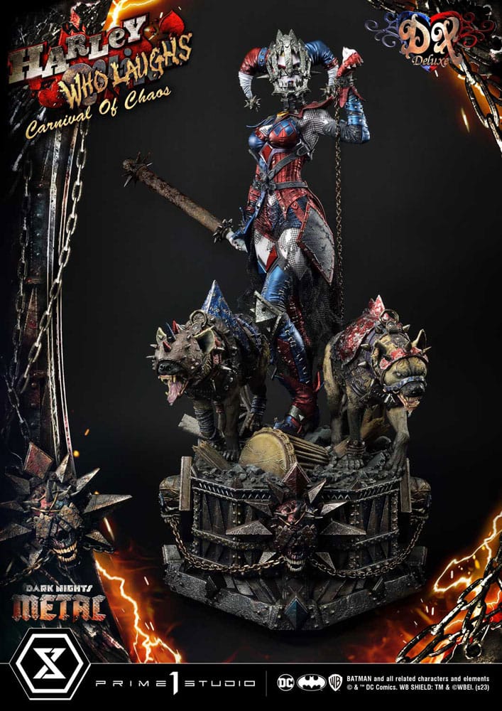 Dark Nights: Metal Museum Masterline Series Statue 1/3 Harley Quinn Who Laughs Concept Design by Caelos D`anda Deluxe