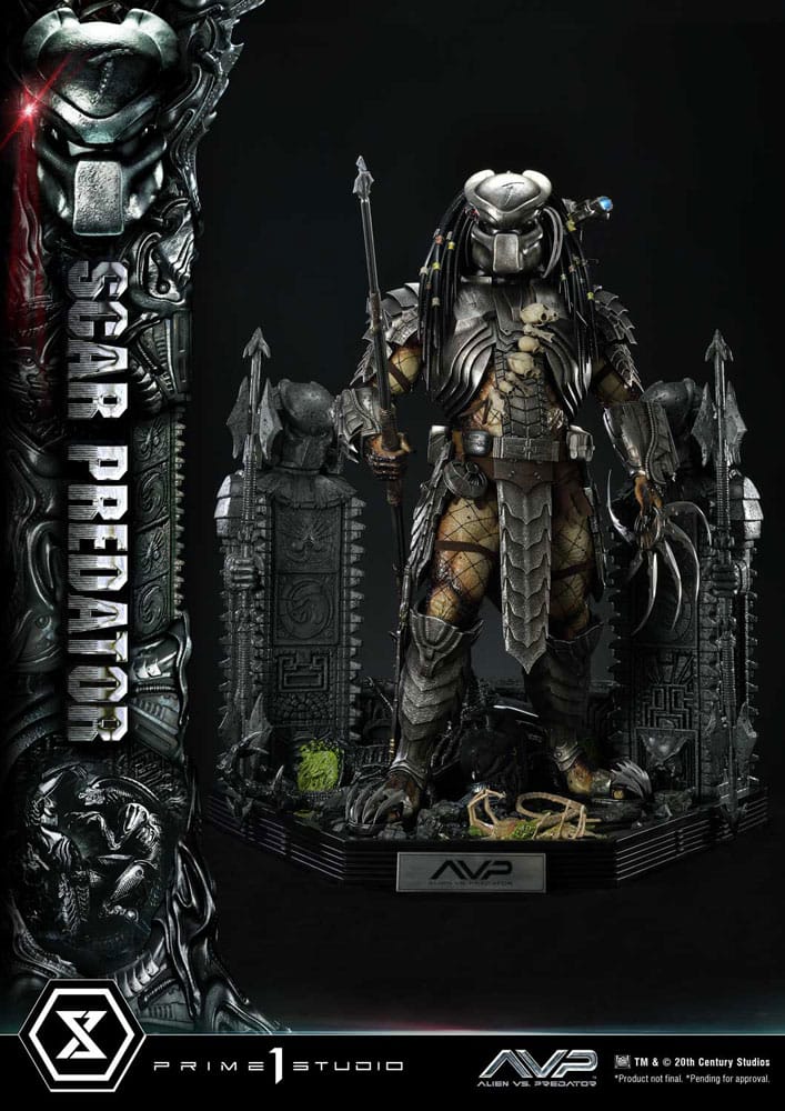 The Alien vs. Predator Museum Masterline Series Statue 1/3 Scar Predator 93 cm Statues