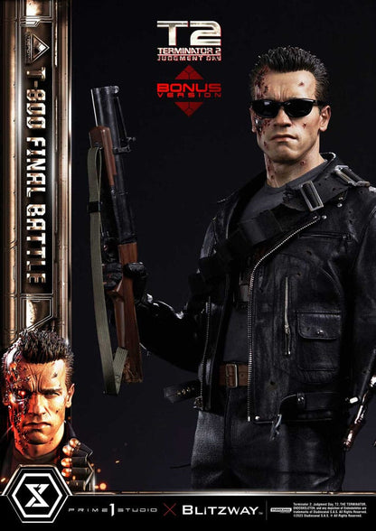 Terminator 2 Museum Masterline Series Statue 1/3 T-800 Final Battle Deluxe Bonus Version 75 cm