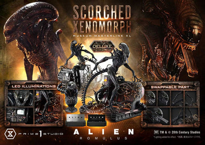 Alien: Romulus Museum Masterline XL Statue 1/3 Scorched Xenomorph Deluxe Bonus Version 98 cm