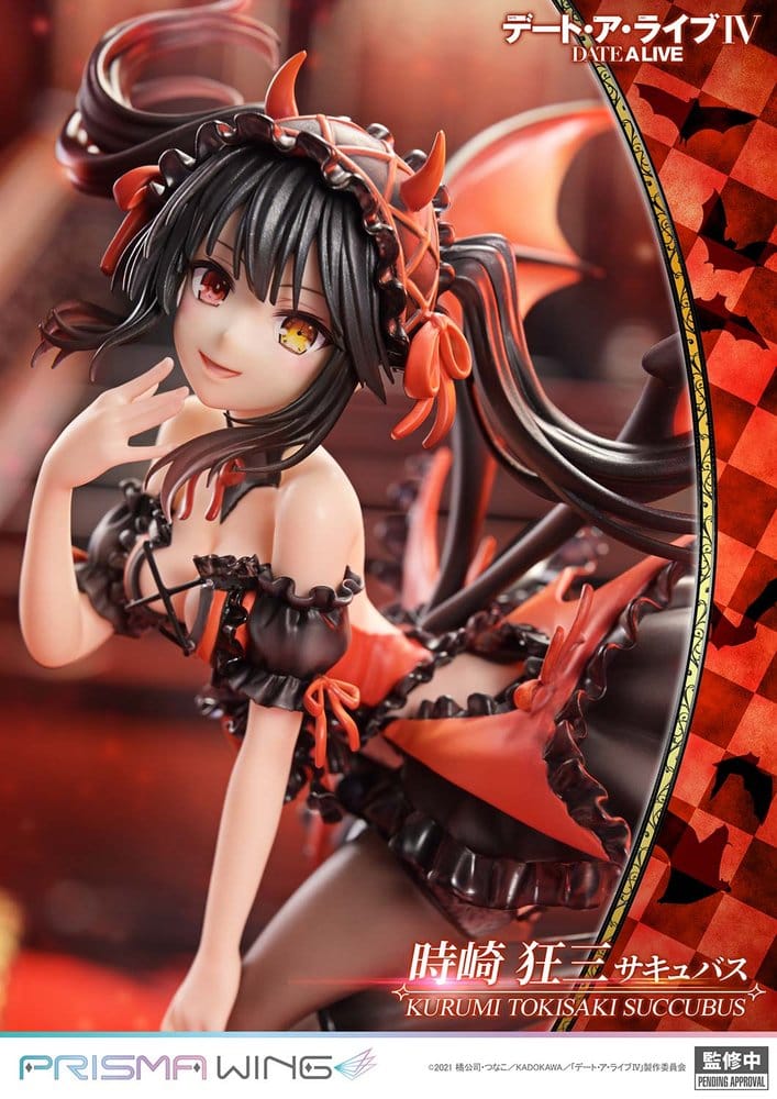 Date A Live Prisma Wing PVC Statue 1/7 Kurumi Tokisaki succubus 25 cm