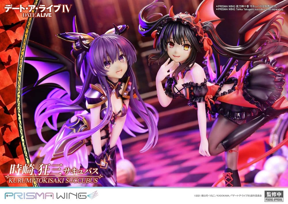 Date A Live Prisma Wing PVC Statue 1/7 Kurumi Tokisaki succubus 25 cm