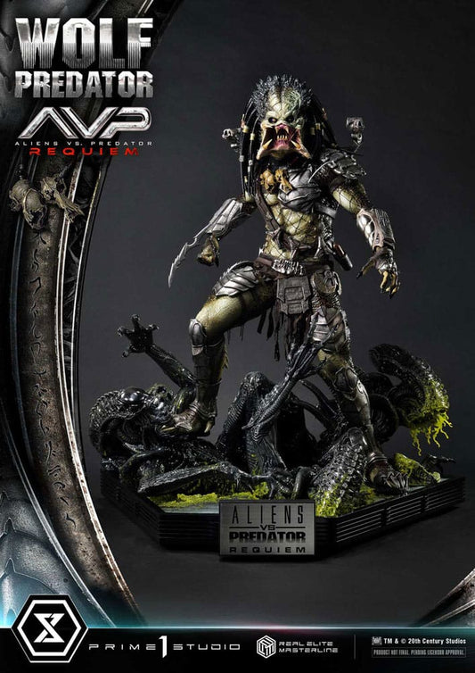 Alien vs. Predator Real Elite Masterline Series Statue 1/3 Requiem Wolf Predator 95 cm Statues