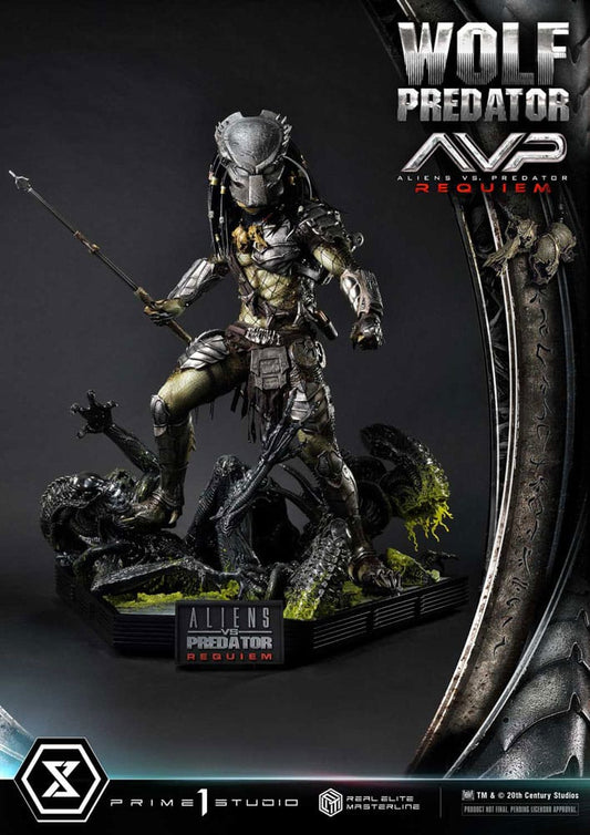 Alien vs. Predator Real Elite Masterline Series Statue 1/3 Requiem Wolf Predator Deluxe Ver. 95 cm Statues