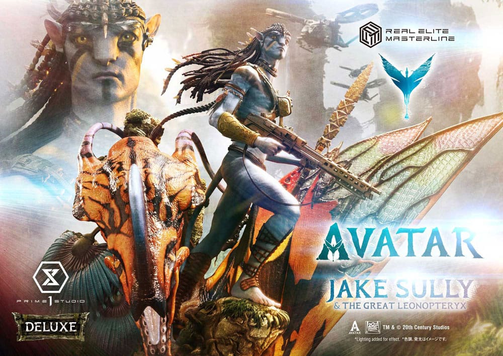 Avatar (Film) Real Elite Masterline Series Statue 1/4 Jake Sully & The Great Leonopteryx Deluxe Bonus Ver. 87 cm