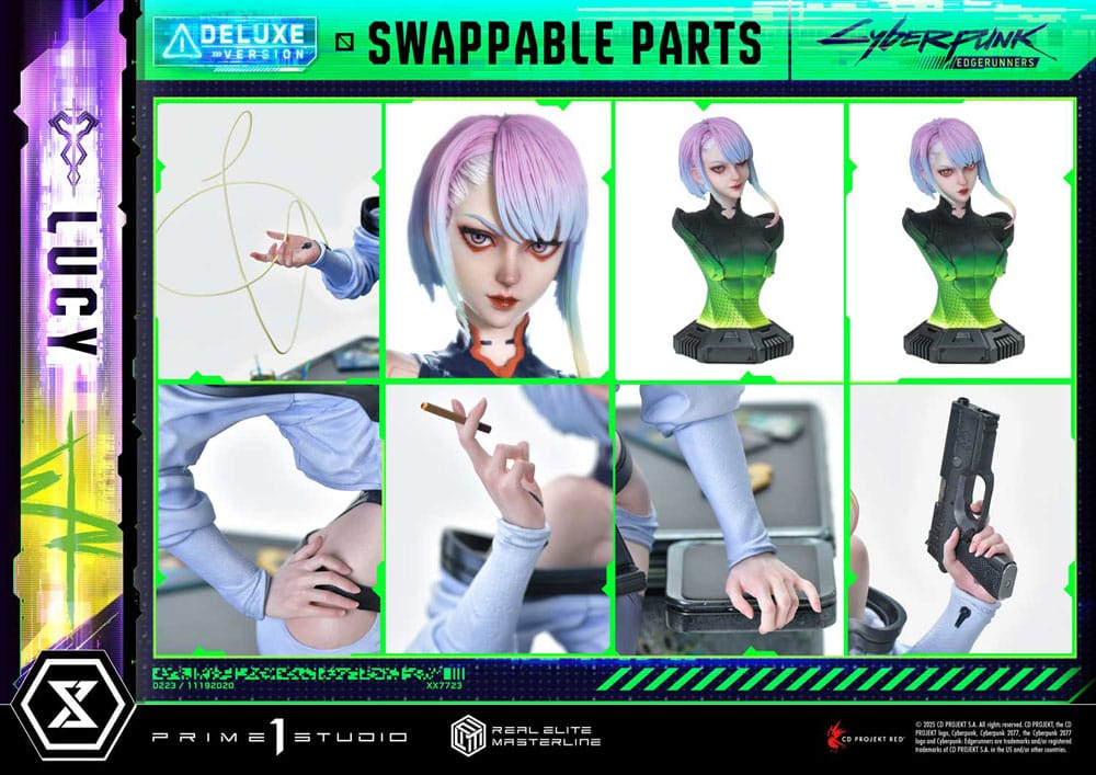 Cyberpunk: Edgerunners Real Elite Masterline Series Statue 1/4 Deluxe Bonus Version 50 cm