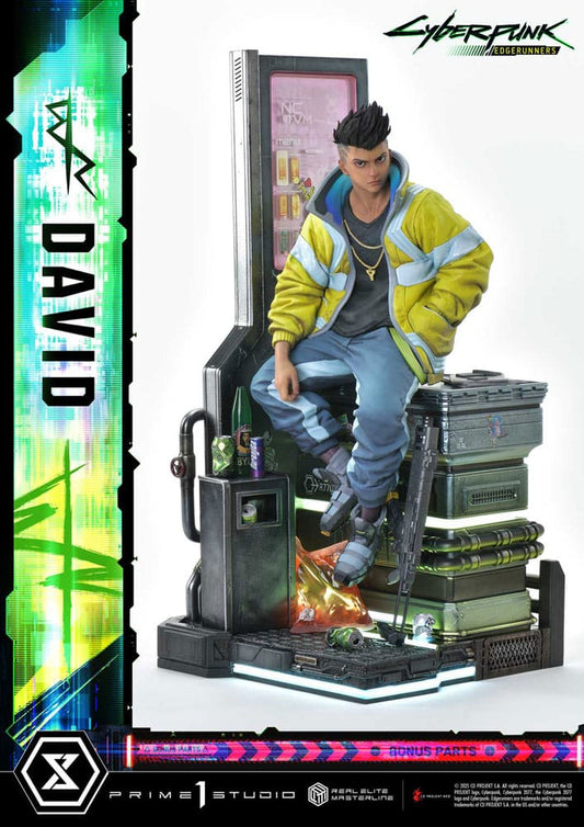 Cyberpunk: Edgerunners Real Elite Masterline Series Statue 1/4 David Deluxe Bonus Version 58 cm Statues