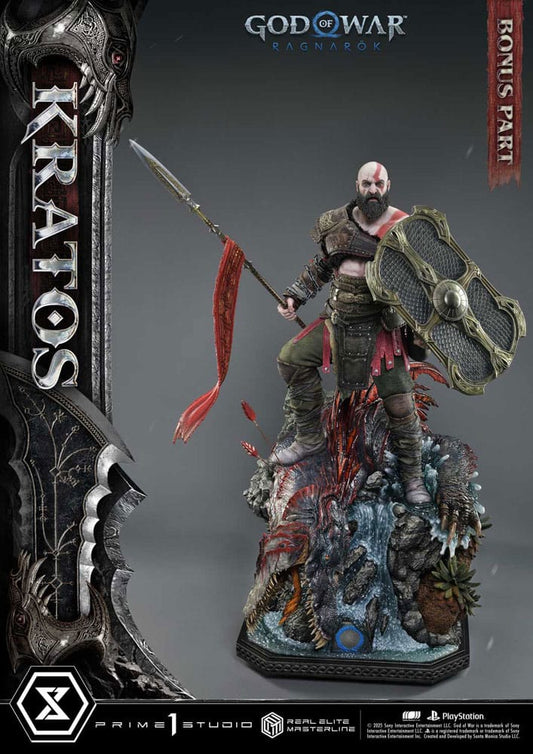God of War: Ragnarok Real Elite Masterline Series Statue 1/3 Kratos Ultimate Bonus Version 95 cm Statues
