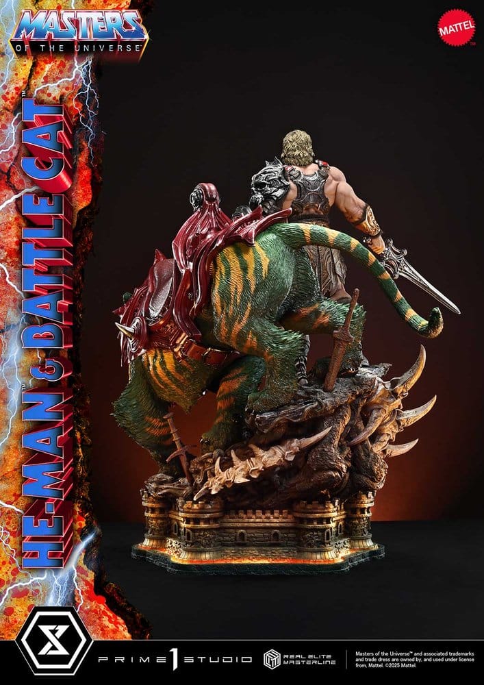 Masters of the Universe Real Elite Masterline Series Statue 1/4 He-Man & Battle Cat 86 cm