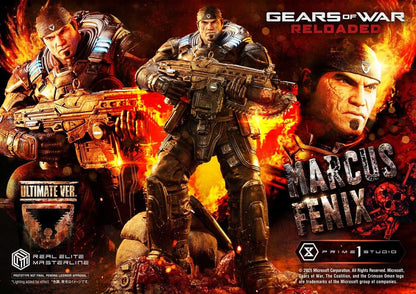 Gears of War: Reloaded Real Elite Masterline Series Statue 1/3 Marcus Fenix Ultimate Version 97 cm