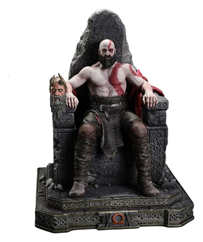 Throne Legacy God of War Series Statue 1/3 Ragnarok Master Thyself Kratos  67 cm